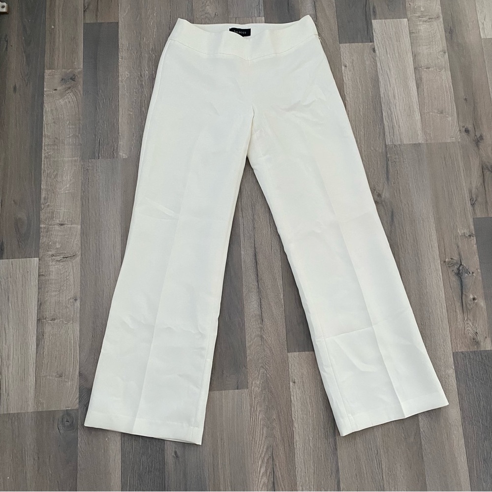 Ivory Wide Leg Dress Pants
